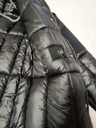 Abrigo gabardina negro