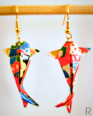 Orecchini Origami Carpa Koi