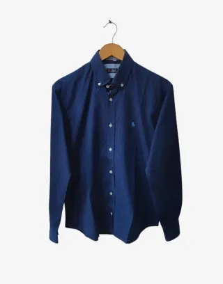 Camisa azul marino S&C hombre Talla 40