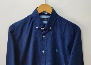 Camisa azul marino S&C hombre Talla 40