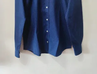 Camisa azul marino S&C hombre Talla 40