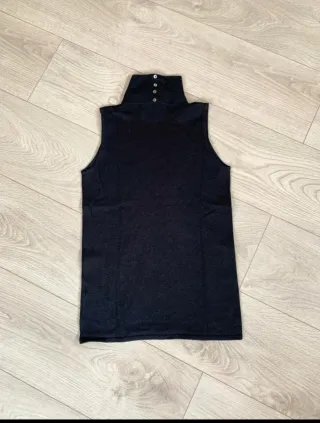 Zara Talla M - Jersey cuello alto sin mangas