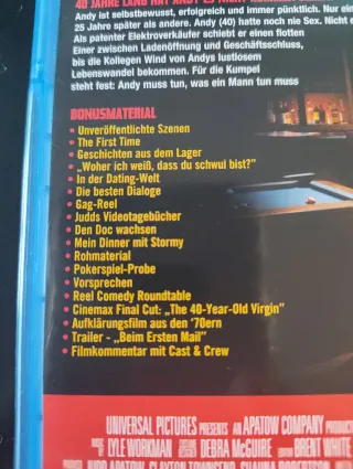 Virgen a los 40. Película Blu-ray. Con castellano.