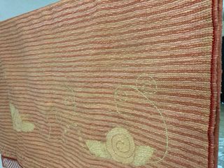 Tappeto cameretta rosa con fiori