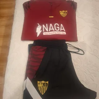 Chándal Entrenamiento Sevilla FC Negro/Rojo