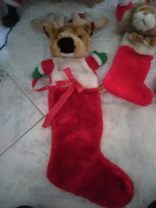 Calze di Natale Peluche Renna Orso Leone