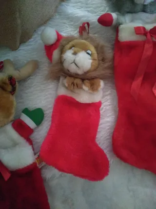 Calze di Natale Peluche Renna Orso Leone