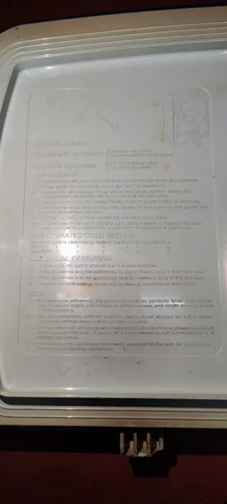 Nevera de camping azul y verde. 40litros.