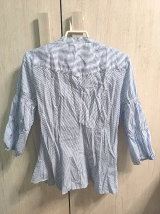 Camisa Zara Talla M Rayas Azules