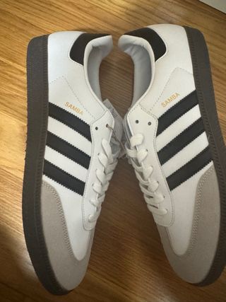Adidas Samba Blancas y Grises