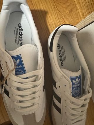 Adidas Samba Blancas y Grises