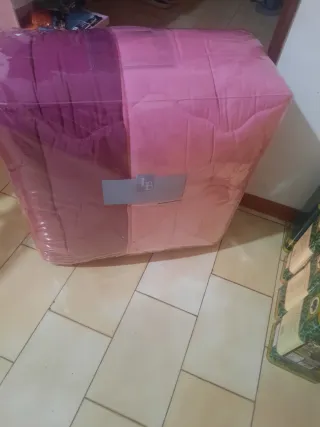 Trapunta matrimoniale rosa/viola