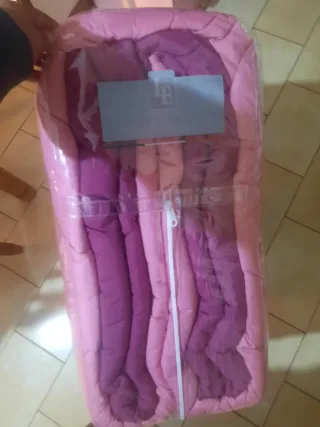 Trapunta matrimoniale rosa/viola