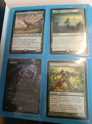 Colección Cartas Magic The Gathering Verdes