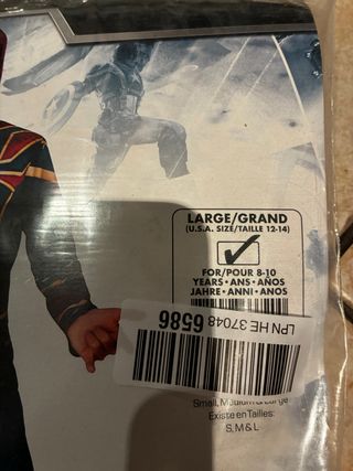 Disfraz Iron Spider Marvel Talla 8/10. años