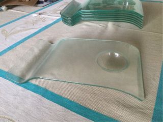 Piatti gourmet vetro per sushi o dessert