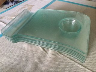 Piatti gourmet vetro per sushi o dessert