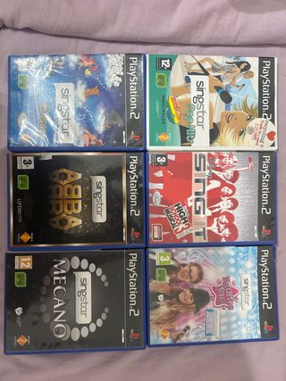 Lote 6 Juegos Singstar PS2