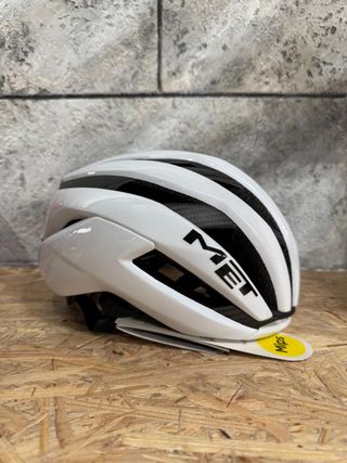Casco MET Trenta 3K Carbon Blanco Brillo