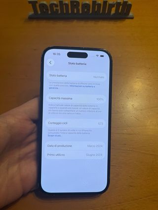 iPhone 15 100% Salute Batteria !