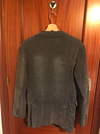 Americana hombre azul jaspeada