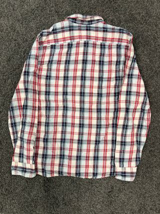 Camisa Levis L hombre cuadros rojos y negros