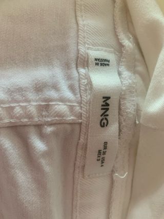 Vaqueros premamá blancos