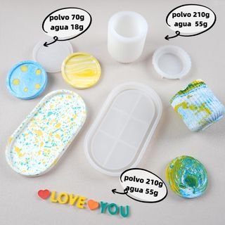 Kit Manualidades Wealike Yeso 680g 3 Moldes