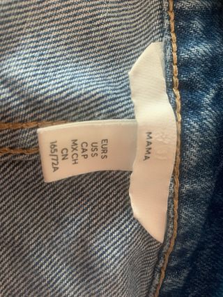 Vaqueros premamá azules