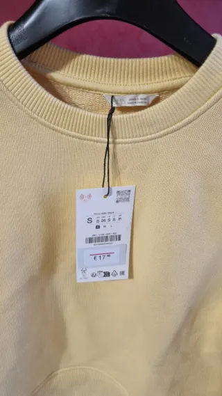 Sudadera amarilla ZARA mujer Talla S