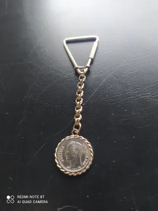 Llavero Moneda Plata Bolívar