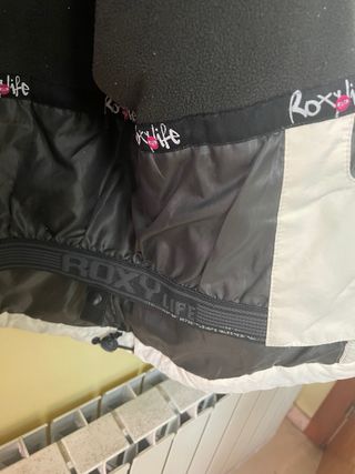 Anorak esquí blanco y naranja