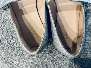 Zapatos niña plateados brillantes talla 31 nuevos