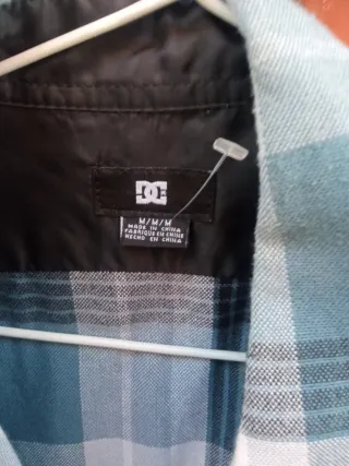 Camisa DC cuadros azul talla M