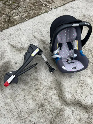 Silla bebé Romer+ base Isofix+funda asiento