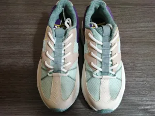 Zapatillas deportivas mujer morado y verde