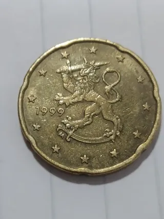 Moneda 20 céntimos Finlandia 1999