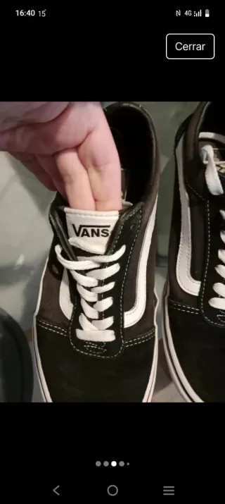 Zapatillas Vans Negras y Blancas