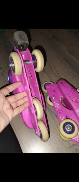 Patines Oxelo Talla 32 Rosa y Morado