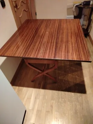Mesa plegable madera 110x50