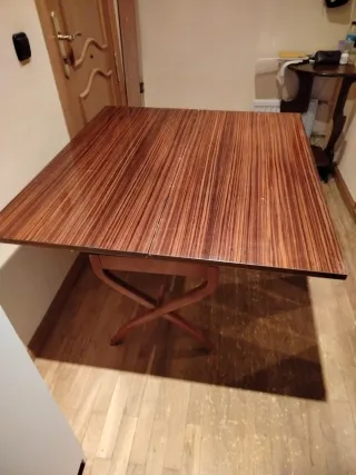 Mesa plegable madera 110x50