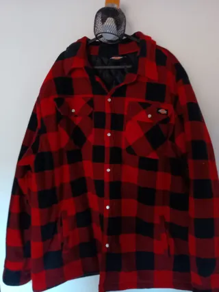 Chaqueta cuadros Dickies hombre roja