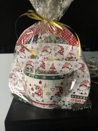 Tazza natalizia con gnomi