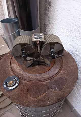 Estufa de leña metálica