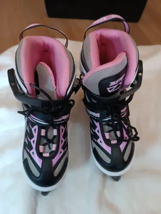 Patines en línea ajustables 32-36 luces led