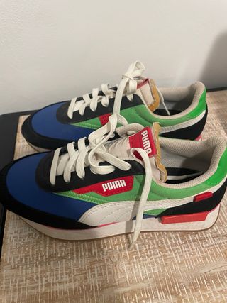 Deportivas Puma Azul y Verde