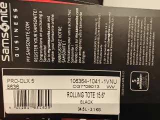 Samsonite PRO-DLX 5 Maletín con Ruedas Negro