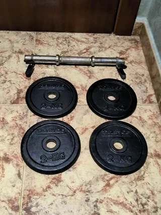 Mancuerna ajustable con discos