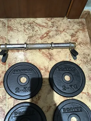 Mancuerna ajustable con discos