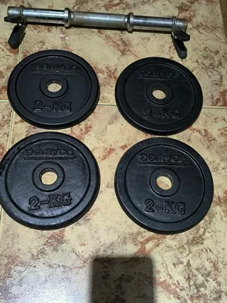 Mancuerna ajustable con discos